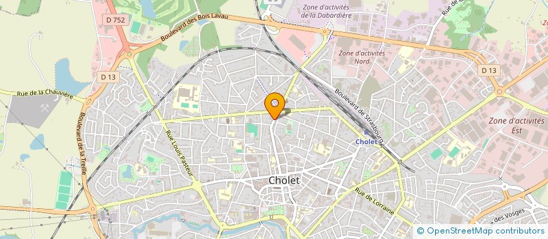 localisation de l'entreprise SCI GUSTAVE R à CHOLET