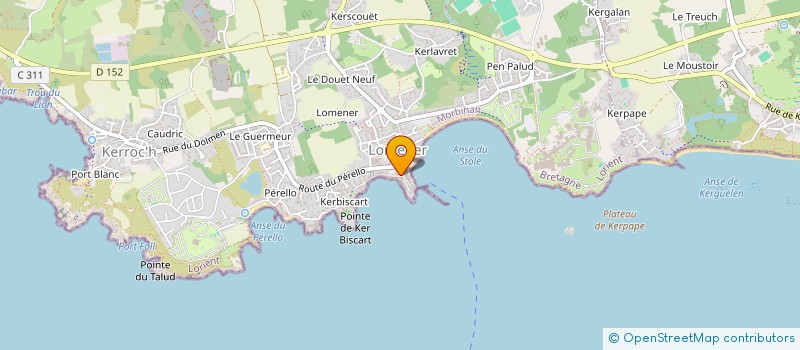 localisation de l'entreprise SCI GUSTAVIA  PLOEMEUR