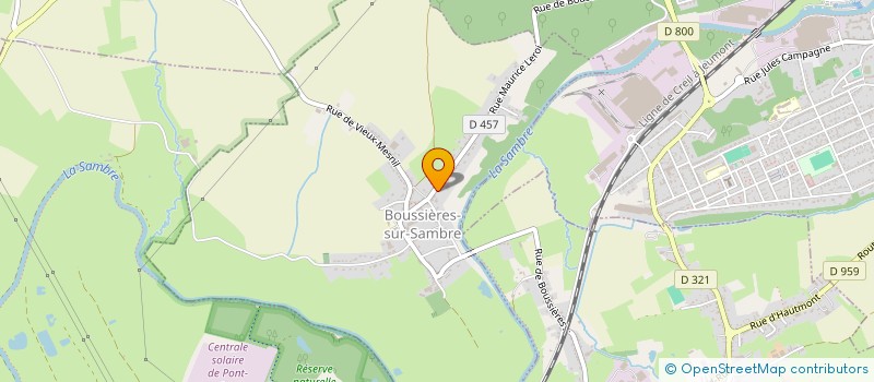 localisation de l'entreprise SCI GUSTIN  BOUSSIERES-SUR-SAMBRE