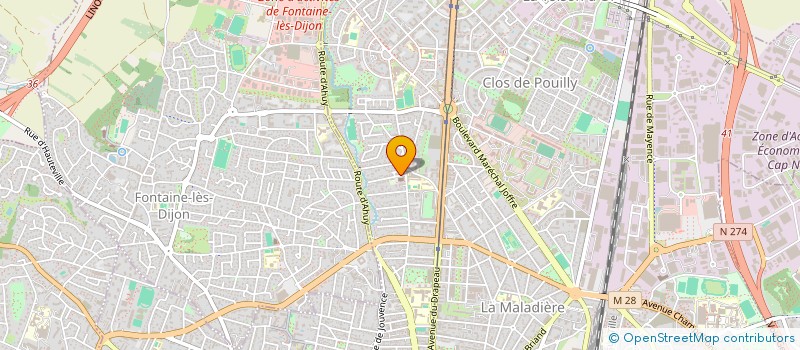 localisation de l'entreprise SCI GUSTOPO à DIJON