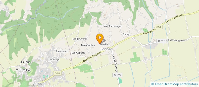 localisation de l'entreprise SCI GUSTOU  ANJOU