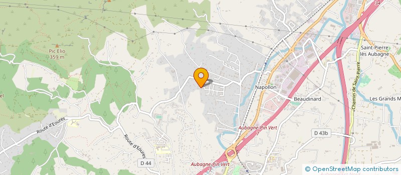 localisation de l'entreprise SCI GUTENBERG  AUBAGNE