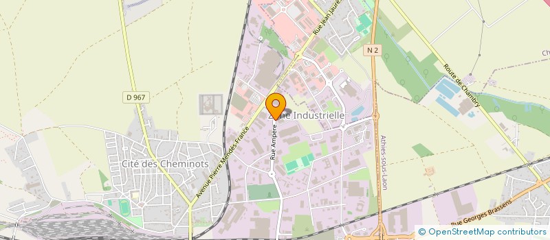 localisation de l'entreprise SCI GUTENBERG à LAON