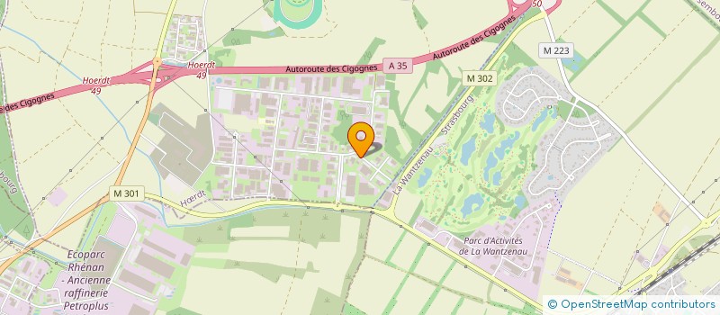 localisation de l'entreprise SCI GUTENBERG HOERDT  HRDT