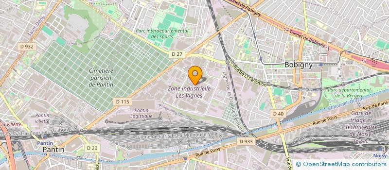 localisation de l'entreprise SCI GUTENBERG PATRIMOINE  BOBIGNY