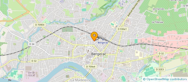 localisation de l'entreprise SCI GUTENBERG PERIGORD à BERGERAC