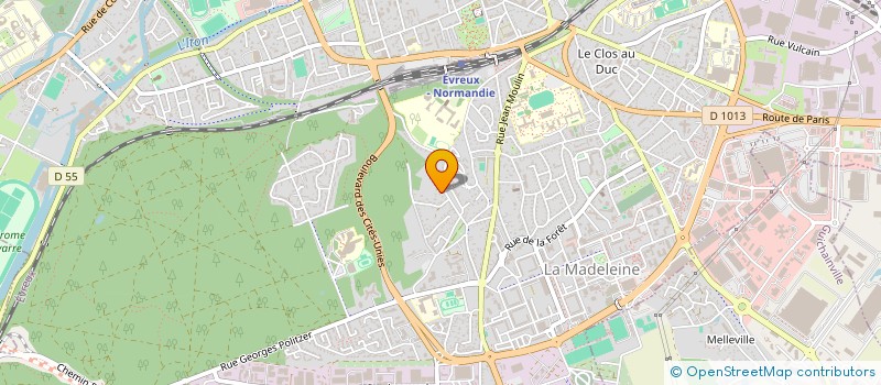 localisation de l'entreprise SCI GUTHAN  EVREUX