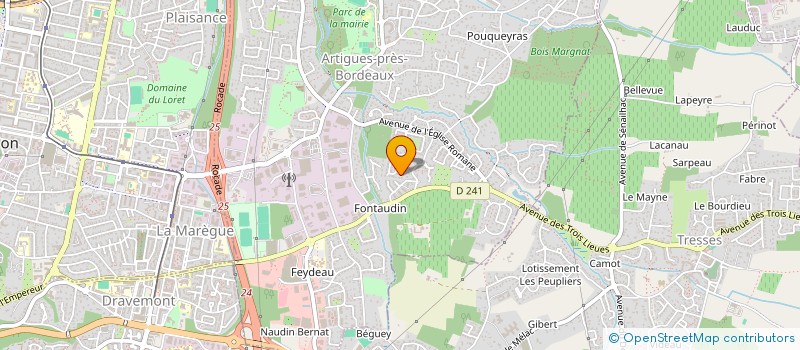 localisation de l'entreprise SCI GUTIBODE  ARTIGUES-PRES-BORDEAUX