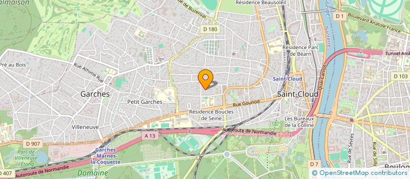 localisation de l'entreprise SCI GUTTERS à SAINT-CLOUD