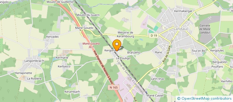 localisation de l'entreprise SCI GUY  LANDAUL