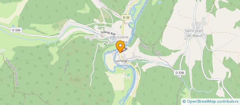 localisation de l'entreprise SCI GUY BERTILLON  LA BUSSIERE-SUR-OUCHE