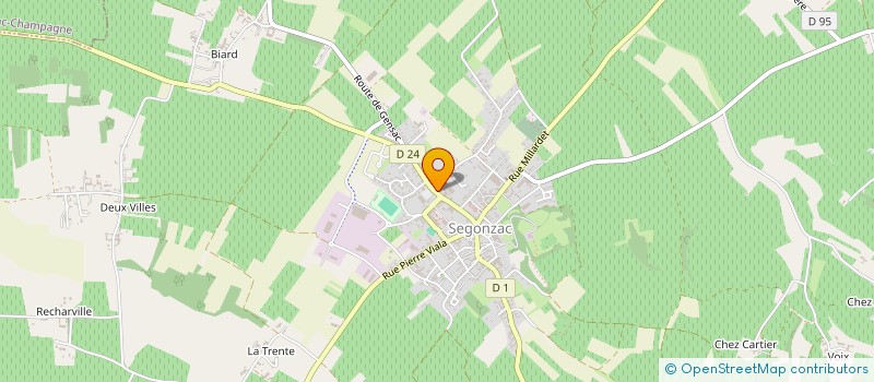 localisation de l'entreprise SCI GUY DAVID  SEGONZAC