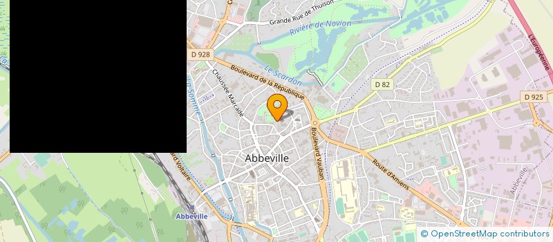 localisation de l'entreprise SCI GUY DE PONTHIEU à ABBEVILLE
