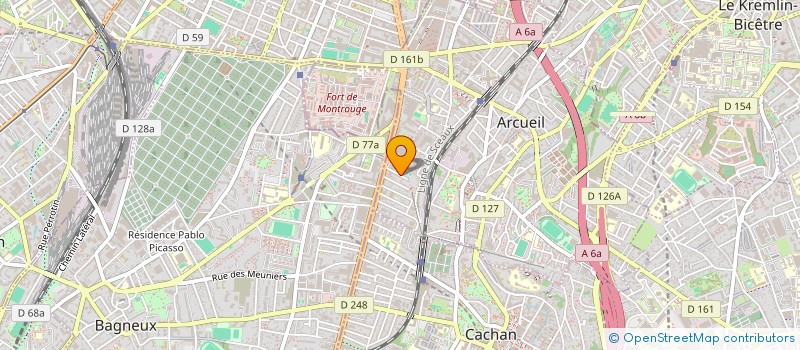 localisation de l'entreprise SCI GUY GOUYON DU VERGER  ARCUEIL