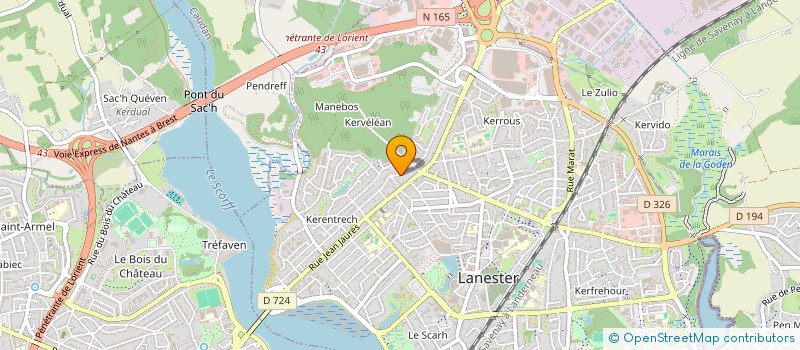 localisation de l'entreprise SCI GUY ROPARTZ  LANESTER