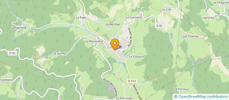 localisation de l'entreprise SCI GUY'S  VALSONNE