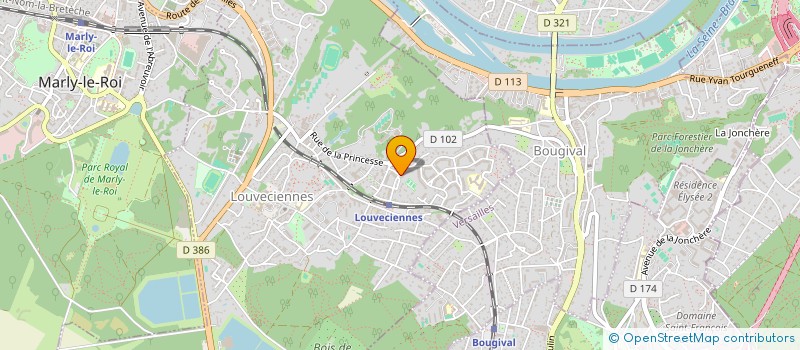 localisation de l'entreprise SCI GUYALOUVE  LOUVECIENNES