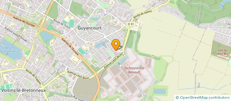 localisation de l'entreprise SCI GUYANCOURT 5  GUYANCOURT