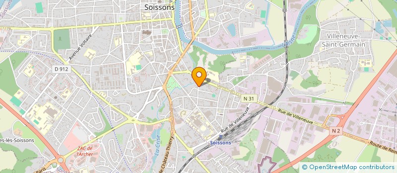 localisation de l'entreprise SCI GUYBOUBAT à SOISSONS