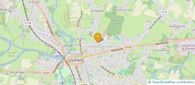 localisation de l'entreprise SCI GUYDEV à LOUHANS