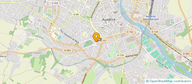 localisation de l'entreprise SCI GUYLEC à AUXERRE