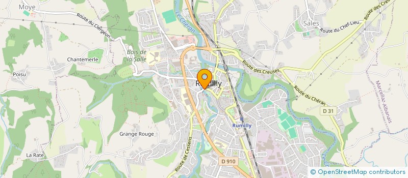 localisation de l'entreprise SCI GUYLEX à RUMILLY