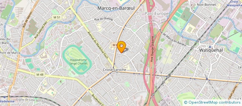 localisation de l'entreprise SCI GUYNEMER à MARCQ-EN-BARŒUL