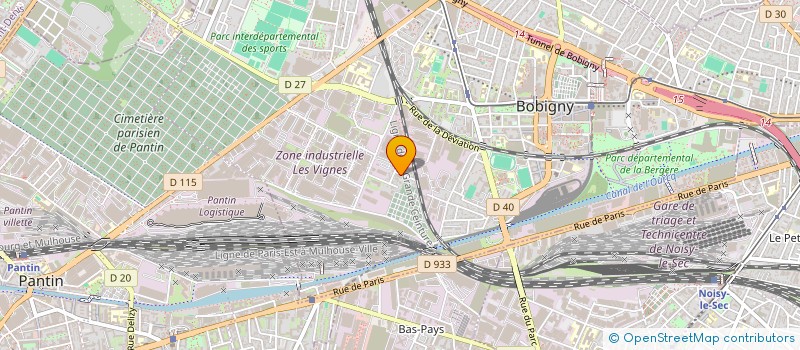 localisation de l'entreprise SCI GUYNEMER  BOBIGNY