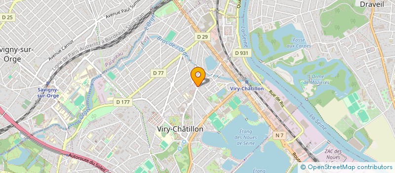localisation de l'entreprise SCI GUYNEMER à VIRY-CHATILLON