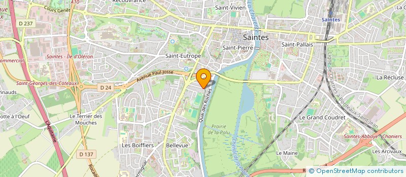 localisation de l'entreprise SCI GUYNEMER  SAINTES