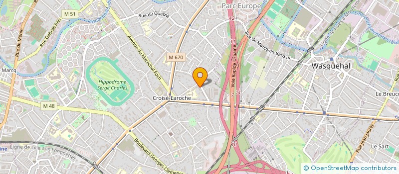 localisation de l'entreprise SCI GUYNEMER MTS à MARCQ-EN-BARŒUL
