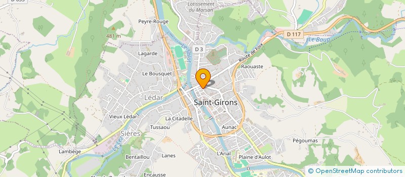 localisation de l'entreprise SCI GUYON à SAINT-GIRONS