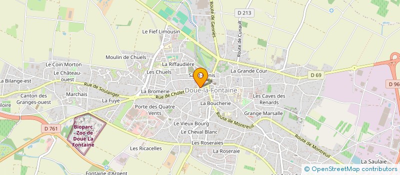 localisation de l'entreprise SCI GUYON METIVIER  DOUE-EN-ANJOU