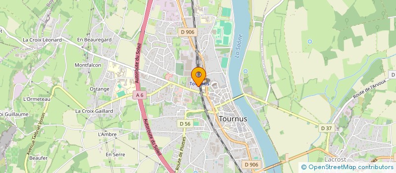 localisation de l'entreprise SCI GUYOT  TOURNUS