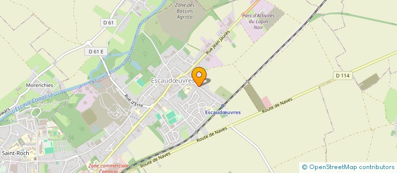 localisation de l'entreprise SCI GUYOT - CANADA  ESCAUDUVRES