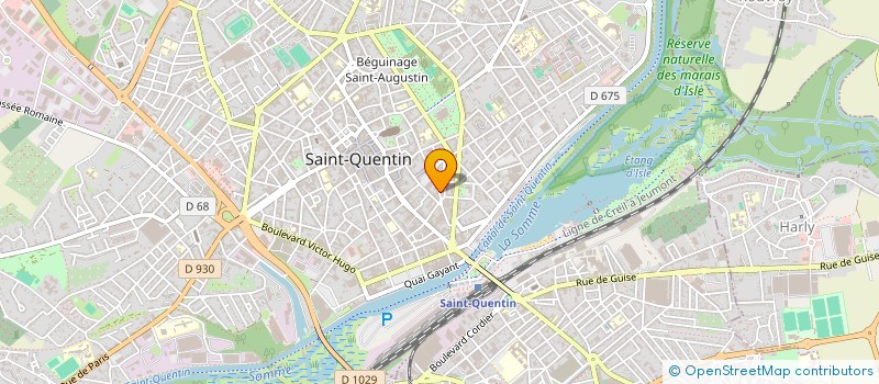 localisation de l'entreprise SCI GUYOT GALLET à SAINT-QUENTIN