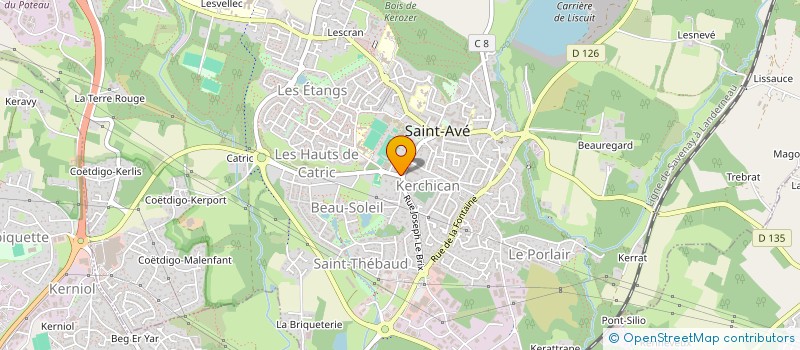 localisation de l'entreprise SCI GUYPHI  SAINT-AVE