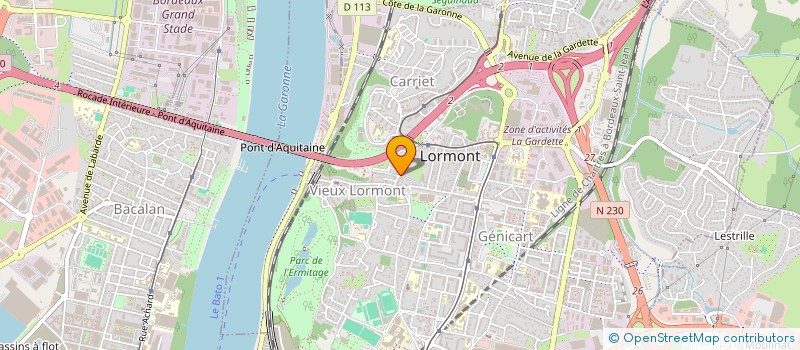 localisation de l'entreprise SCI  GUYRIC  LORMONT