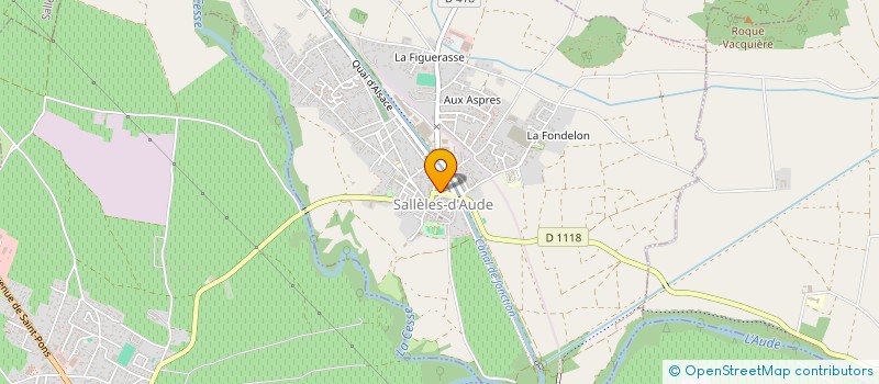 localisation de l'entreprise SCI GUYRO  SALLELES-D'AUDE