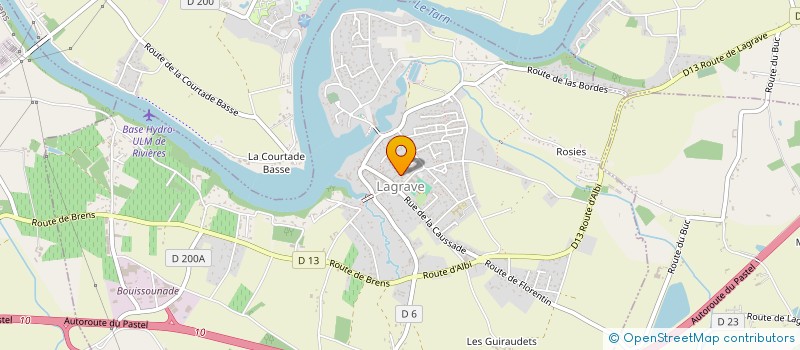 localisation de l'entreprise SCI GUYTHOFRA  LAGRAVE