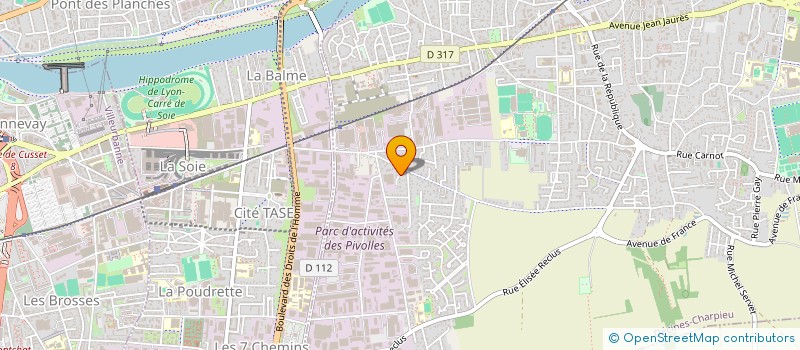 localisation de l'entreprise SCI GUZEL  DECINES-CHARPIEU