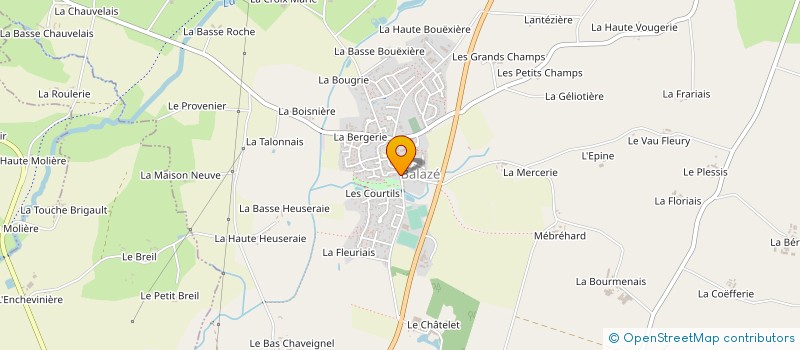 localisation de l'entreprise SCI GV  BALAZE