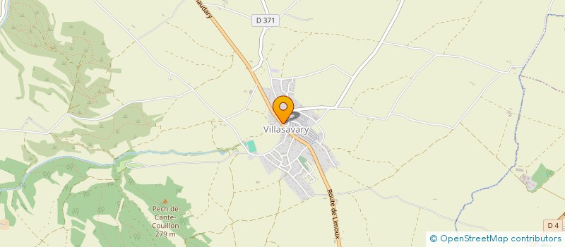 localisation de l'entreprise SCI GV  VILLASAVARY