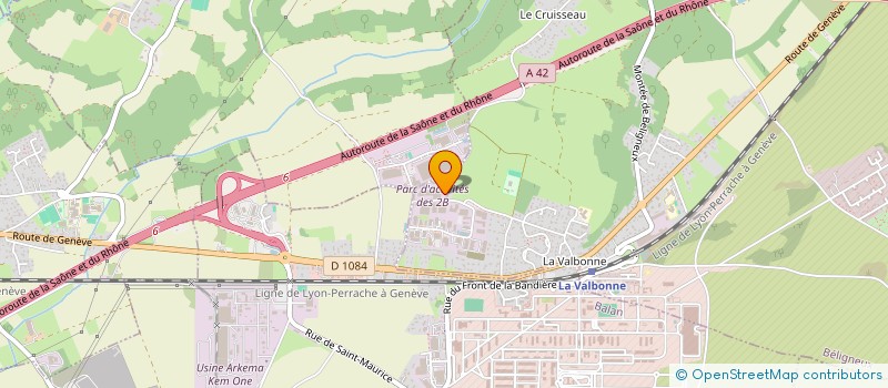 localisation de l'entreprise SCI GV BUGEY à BELIGNEUX