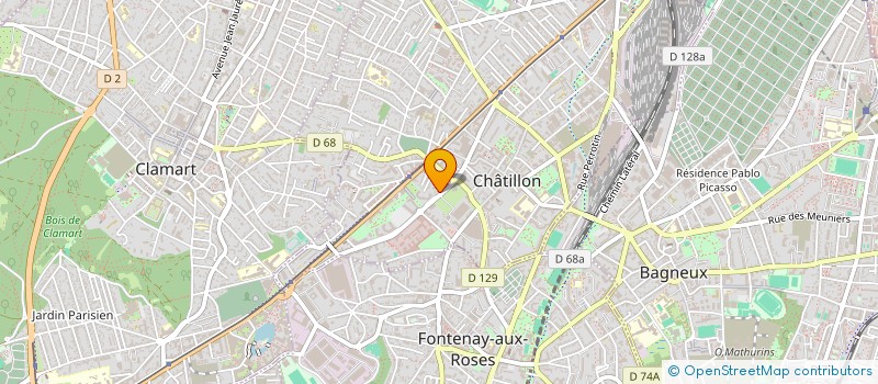 localisation de l'entreprise SCI GV FAMILY  CHATILLON