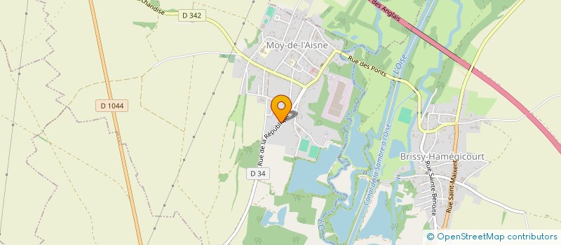 localisation de l'entreprise SCI GV-IM à MOY-DE-L'AISNE