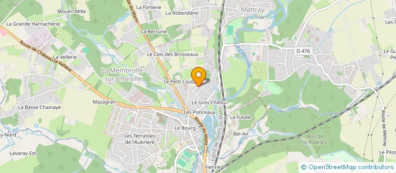 localisation de l'entreprise SCI GVCS  LA MEMBROLLE-SUR-CHOISILLE