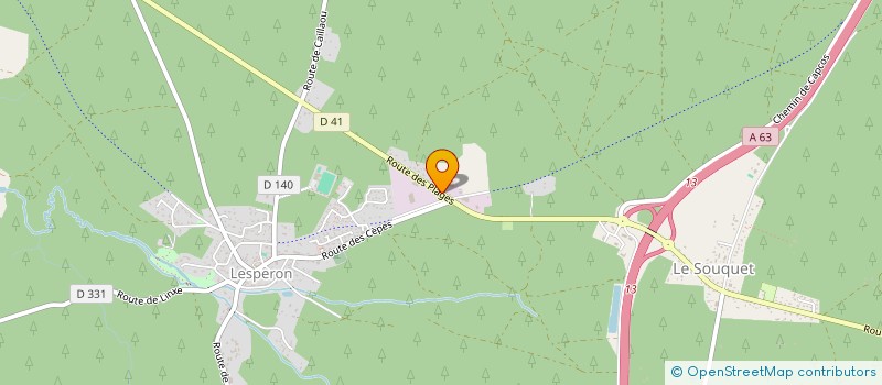 localisation de l'entreprise SCI GVG  LESPERON