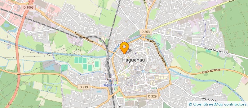 localisation de l'entreprise SCI GVGTA  HAGUENAU