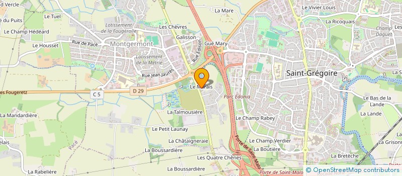 localisation de l'entreprise SCI GVJME  MONTGERMONT